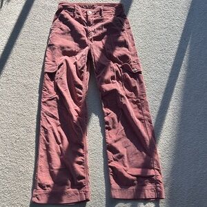 American Eagle Outfitters Dusty Rose Flare & Wide Leg Jeans